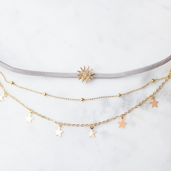 Ooh La Lou Jewelry - 'Celestial' Choker Set